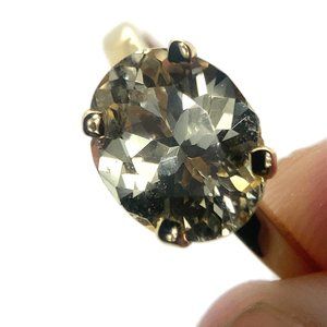 Laletema Yellow Grossular Garnet 4.48ct Solid 18K Yellow Gold Ring